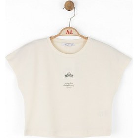 Resim Nk Kids Intimate Kız Çocuk T-shirt 38353 Krem 