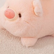 Resim 1 Adet Melek Domuz Peluş Köpek Oyuncağı - Yumuşak Pembe Polyester, Beyaz Kanatlı, Sevimli Karikatür Tasarım, Tüm Irklar İçin Güvenli ve Dayanıklı, Sarılma ve Top Atma Oyunları için Mükemmel, Evcil Hayvan Aksesuarı, PetSafe Malzeme, Evcil Hayvan Severler 
