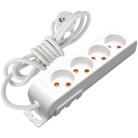 Resim Mutlusan Ri-Tech 4'lü Topraklı Çocuk Korumalı Grup Priz 2 Metre Beyaz 