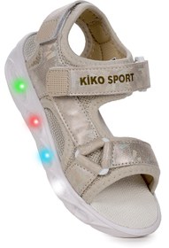 Resim Kiko Kids Kivu Hologram Işıklı Kız Çocuk Cırtlı Sandalet Ayakkabı 