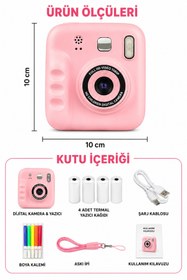 Resim Toyaş Dijital Fotoğraf Makineleri Çocuk Termal Resim Baskılı Yazıcı Kamera Video Makinesi 