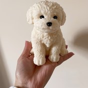 Resim 1 adet Sevimli Köpek Silikon Kalıp, Kendin Yap Mum Kalıbı, Yaratıcı Yavru Tasarımı El Yapımı Sabun Kalıbı, Mum Yapım Kalıbı, Tatil Dekoru 