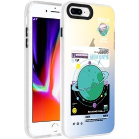 Resim Apple Uyumlu iPhone 7 Plus Kılıf Desenli Hptk Dragon Sert Kapak - Klavye Klavye 