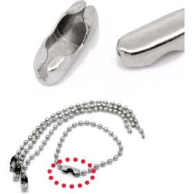 Resim Etsylight 2,3 Mm, Klips Top Zincir Için Kapama, Kart Askı Zinciri, Tırnak Makası Zinciri Için Kapama 