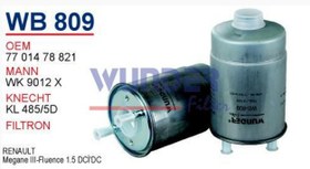 Resim Renault Fluence 1.5 dCi Mazot Filtresi Wunder Marka 