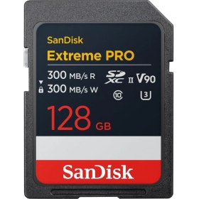Resim Sandisk 128 GB Extreme Pro Sdxc Uhs-Ii Bellek Kartı - 300 Mb/sn'ye Kadar Okuma ve Yazma Hızları, V90 