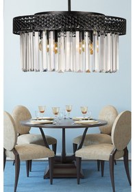 Resim Begüsa Sitrus 4.lü Siyah Lux Kristal Taşlı Avize 