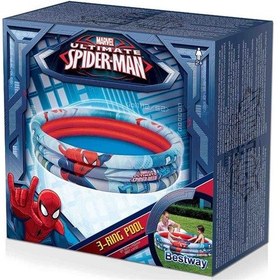Resim Bestway 3 Bölmeli Ultimate Spider-Man Havuz 01.22 m x 30 CM 98018 Çok Renkli 