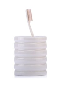 Resim SERAMİK DİŞ FIRÇALIK OVAL ÇİZGİLİ MODEL 9X6X11CM Diğer 