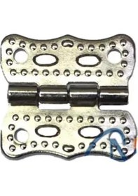 Resim Papatya Menteşe - Küçük 20x20 Mm, Nikel, 100 Adet Siyah 