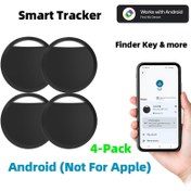 Resim 4'lü GPS Takip Cihazı Akıllı Etiketler - Android Uyumlu (Apple için Değil), Google Bul (Google Bul Hub'a Yükseltilmiştir), Anahtarlar, Evcil Hayvanlar, Bavullar, Cüzdanlar için İdeal - Mükemmel Noel & Doğum Günü Hediyesi, Takip Etiketleri | GPS Takip Etiketleri | Kablosuz Bağlantı 