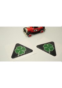 Resim Alfa Romeo Yonca Logo Yan Çamurluk 3M 3D Karbon Damla Logo Amblem (547073915) 