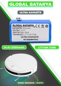 Resim GLOBAL BATARYA Xiaomi Mi Vacuum Mop G1 2in1 Essential Robot Süpürge Bataryası Model: Mjstg1 14.4v 3200mah Pil 