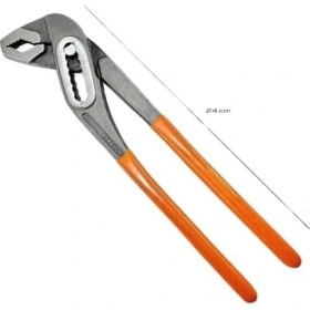 Resim Skygo Profesyonel Ayarlanabilir Papağan - Fort Ingiliz Anahtarı, Yalıtımlı Kaplama Sap, Alaşım Çelik Boru Anahtarı 24 cm 