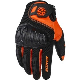 Resim Passion Scoyco Mc151 Motosiklet Eldiveni - Konforlu Ve Güvenli Sürüş İçin Ergonomik Tasarım Beyaz - Turuncu 