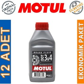 Resim Motul Dot 3 & 4 Brake Fluid 500 Ml Fren Hidrolik Yağı 12 Adet 