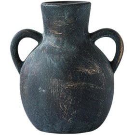 Resim Suntek Çiftlik Evi Çiçek Vazosu Wabi Sabi Saksı Masa Partisi Bronz 