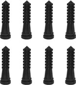 Resim Hangfox 50 Adet Siyah Mısır Desenli Kauçuk Tüy Çıkarıcı Çubukları - Dayanıklı, Esnek, Tavuk-ördek-kaz Piliç Tüy Çıkarma Makinesi Aksesuarı 