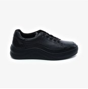 Resim Greyder 59052 Siyah Hakiki Deri Kadın Sneaker Ayakkabı-824 Siyah 