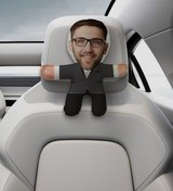 Resim Bk Gift Kişiye Özel Damat Tasarımlı Araç Koltuk Bebek Yastığı-1 