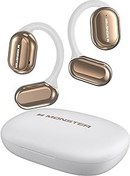 Resim Monster Açık Ücretsiz AC100 Açık Kulak Kulaklıklar, Kulak Kancalı Bluetooth 5.3 Kablosuz Kulaklıklar, Çift Büyük Sürücü ile Sürükleyici Stereo Ses, Net Konuşma, 30H Çalma Süresi, Koşu için Su Geçirmez 