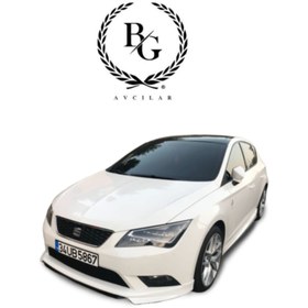 Resim Seat Leon 2013-2016 Style Uyumlu Custom Ön Ek Ön Tampon Eki (plastik) 