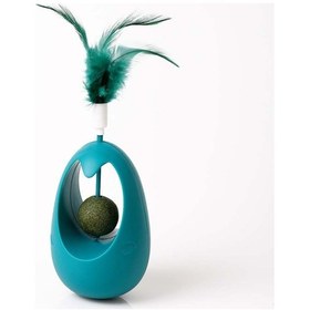 Resim Aktif Kediler İçin Kedi Nanesi Topu Ve Tüylü Etkileşimli Sallanan Bardak Kedi Oyuncağı 