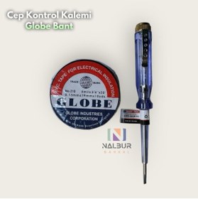 Resim Nalbur Bakkal 2 li Set Mini Cep Kontrol Kalemi Globe Elektrik Bant 