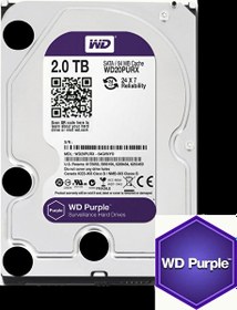 Resim Western Digital Purple 2TB 7-24 64MB SATA3 Hard Disk 