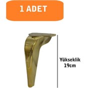 Resim Homdep Kanepe Koltuk Tv Ünitesi Konsol Yükseltme Piton Model Plastik Ayak 19 Cm Gold Renk 1 Adet Gold 