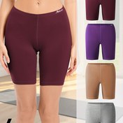 Resim 4 Adet Kadın Yüksek Bel Boyshorts - Rahat, Sağlıklı, Tam Kapsama, Düz Renkler (Lacivert, Mor, Turkuaz, Turuncu) - Esnek & Nefes Alabilir Aktif Giyim Spor Salonu, Yoga, Günlük Kullanım, Antrenman Şortları, Yoga Giysisi, Minimalist Tasarım, Pürüzsüz Dokulu Kumaş 