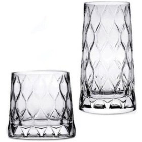 Resim Meşrubat Ve Su Bardak Seti 8 Parça Leafy 