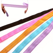 Resim 5 Yards Katı Renk Elastik Bantlar, 16mm Genişlik - Dayanıklı ve Esnek Kumaş Kurdele DIY Dikiş, El Sanatları, Saç Aksesuarları ve Düğün Giysileri için - Canlı Çeşitli Renkler Mevcut, Dikiş Malzemeleri Aksesuarları 