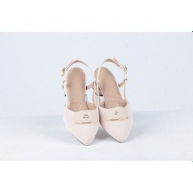 Resim Ayakkabımood 4 Cm Saten Kumaş Arka Açık Topuklu Kadın Ayakkabı Siyah 