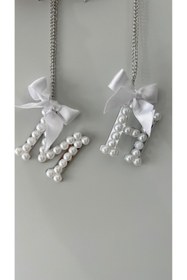 Resim mgs dızayn İncili Harf oto dikiz aynası süsü 