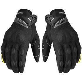 Resim Siyah Xl Motosiklet Sürüş Eldiveni, Kaymaz Dokunmatik Ekran 
