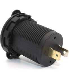 Resim Aogo Su Geçirmez 12V USB Priz Motosiklet Araba Tekne Çift USB Şarj Soketi 5V1A 5V2.1A 
