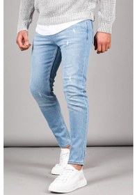 Resim Madmext Madmext Skinny Fit Buz Mavisi Erkek Jean 5712-buz Mavisi Buz Mavi 