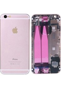 Resim Apple Uyumlu iPhone 6 Kasa Full Dolu Rose Gold Pembe Belirtilen 