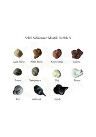 Resim Selsil Silikonize Mastik Bej 500 Gr. - 5 Adet Bej 