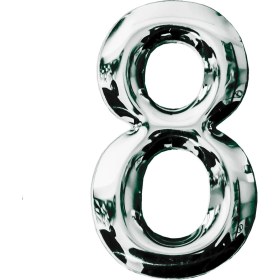 Resim Alet Çantam Posta Kutusu Yapışkanlı Rakam Metal Kapı Numarası No:8 