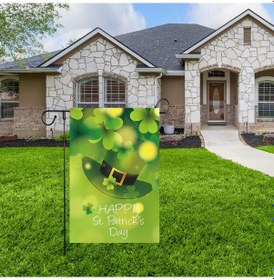 Resim Suntek Magideal St Patrick Günü Bahçe Bayrağı Sevgililer Yard Stil b 