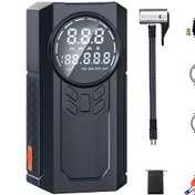 Resim Taşınabilir Hava Kompresörlü Atlama Marşı 8000mah Araç Aküsü 