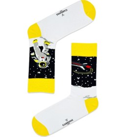 Resim Carnaval Socks Sağlı Sollu Astronot Temalı Soket Çorap Renkli 