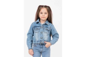Resim Queen Kids Queenkids Kız Çocuk M0053 Ceket Indigo 