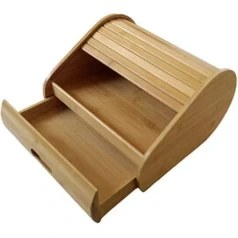 Resim Panalı PNL-BME3533 Bambu Ekmek Kutusu 