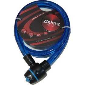 Resim KNT Bisiklet ve Motosiklet Kilidi 15X1000 mm Kalın Kilit 1 Metre Uzunluk Mavi 