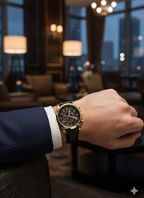 Resim SPECTRUM PREMİUM Yeni Sezon Suni Deri Kordon Roma Rakam Detaylı Erkek Kol Saati 