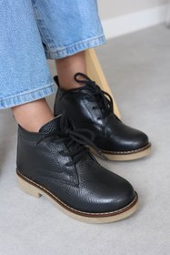 Resim Fast Step Hakiki Deri Kürklü Unisex Çocuk Klasik Bot 612KXCA2024 