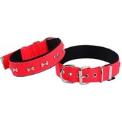 Resim Actirex Neon Kemik Desenli Köpek Boyun Tasması Pembe M 2.5 x 37 - 45 CM Pembe 